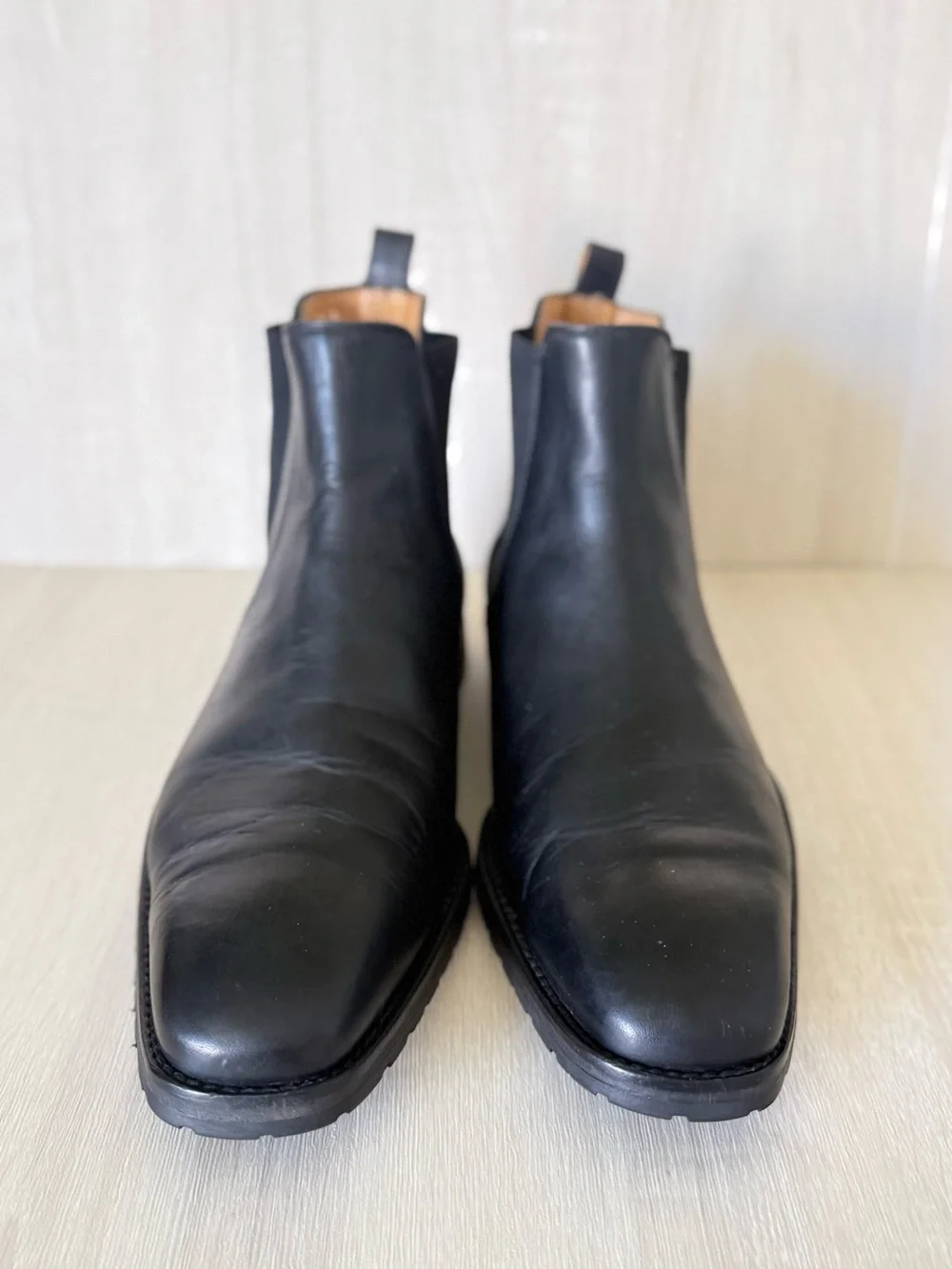 To Boot New York Men’s Black Leather Chelsea Boots Size 10.5 Made in Italy